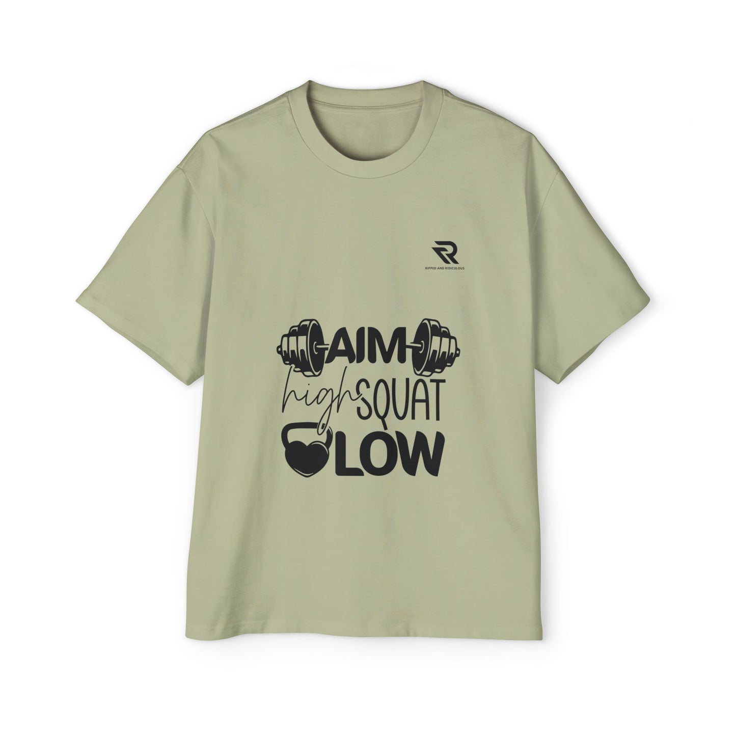Aim high Squat low Oversized Men's T-Shirt