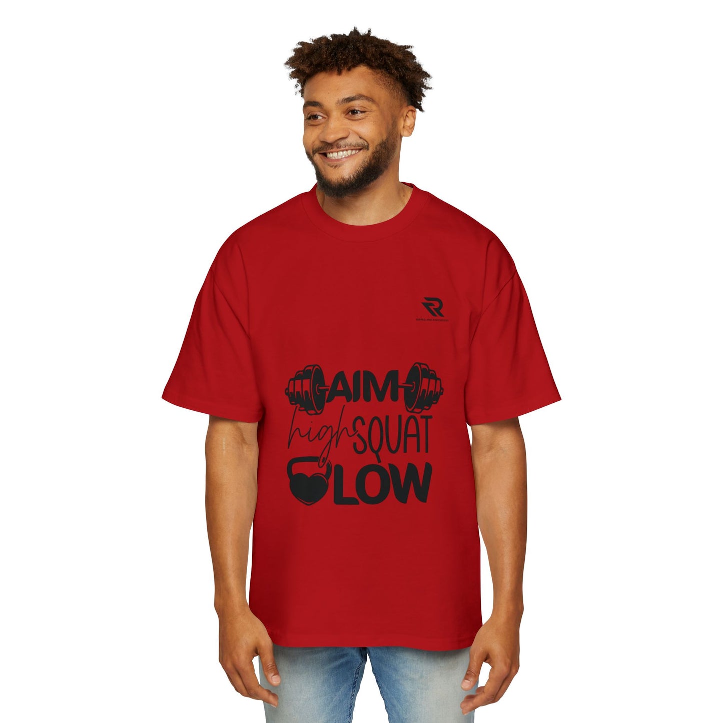 Aim high Squat low Oversized Men's T-Shirt
