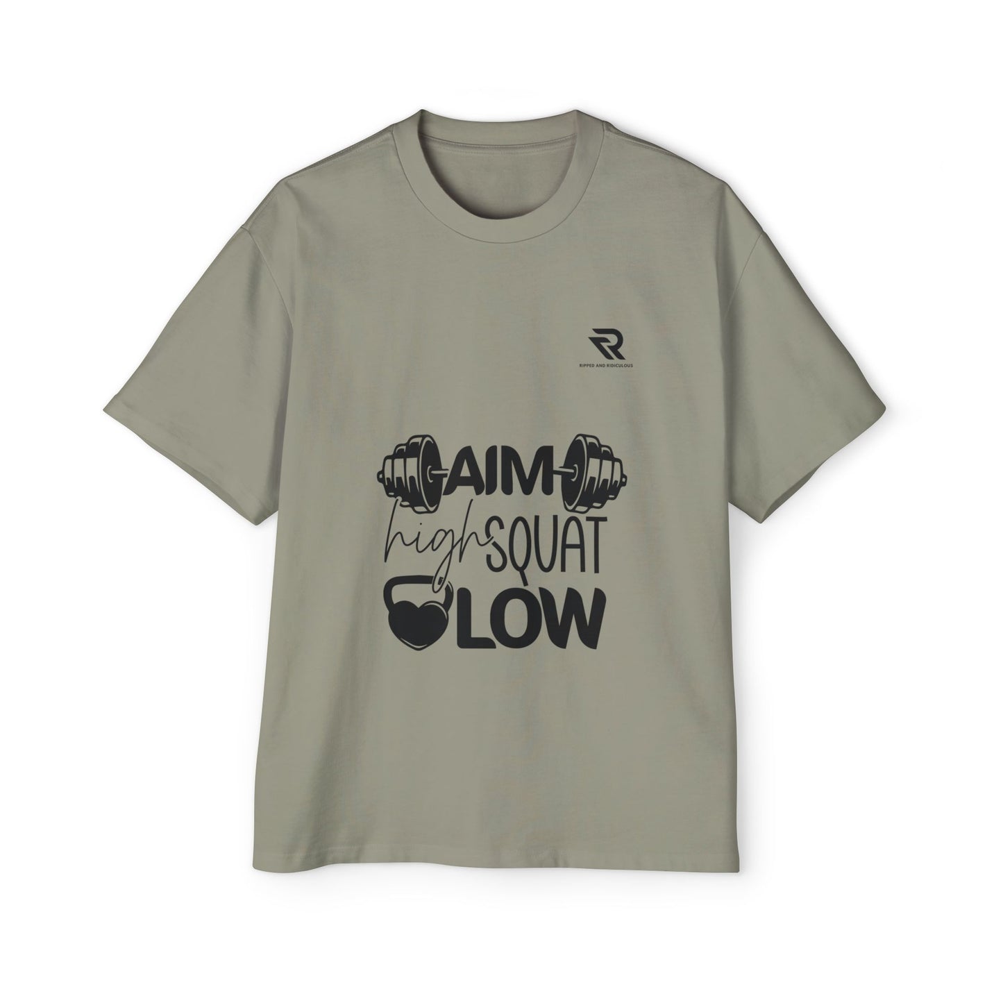 Aim high Squat low Oversized Men's T-Shirt