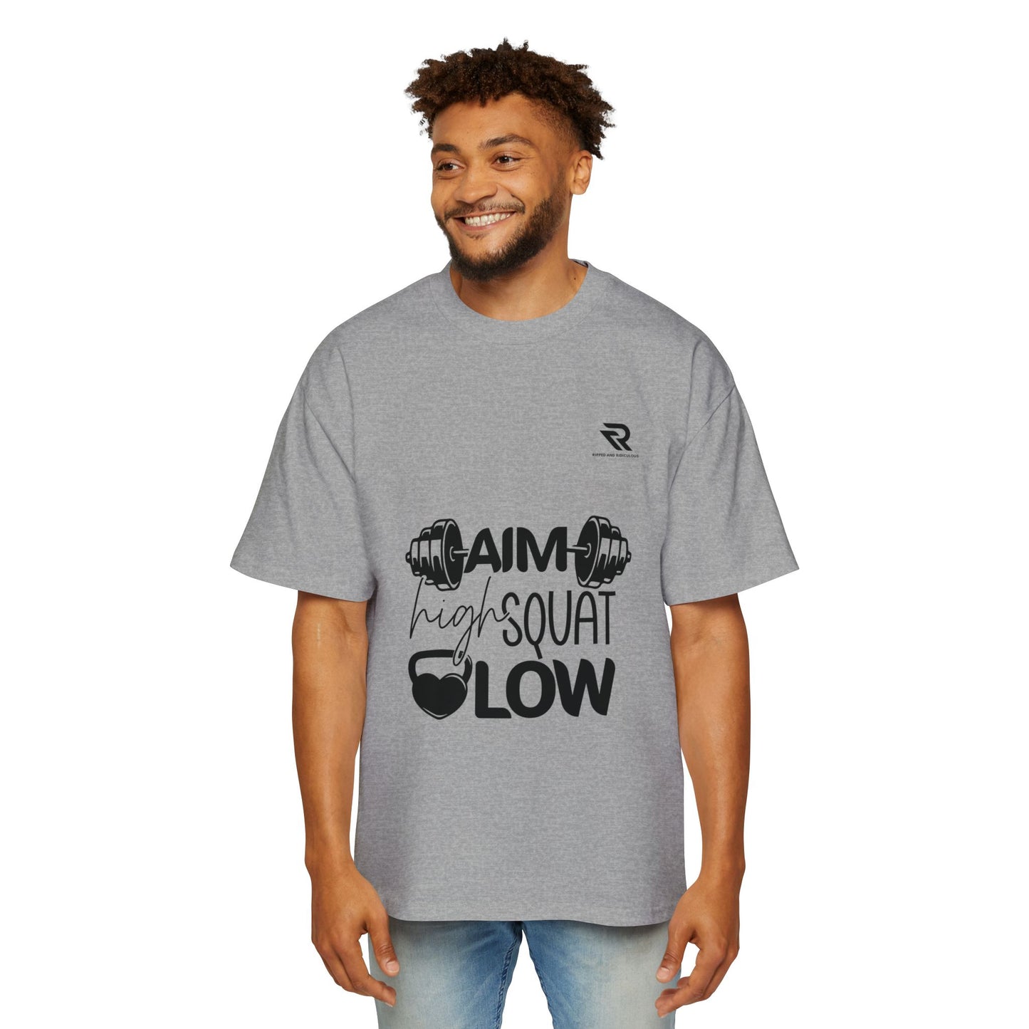 Aim high Squat low Oversized Men's T-Shirt