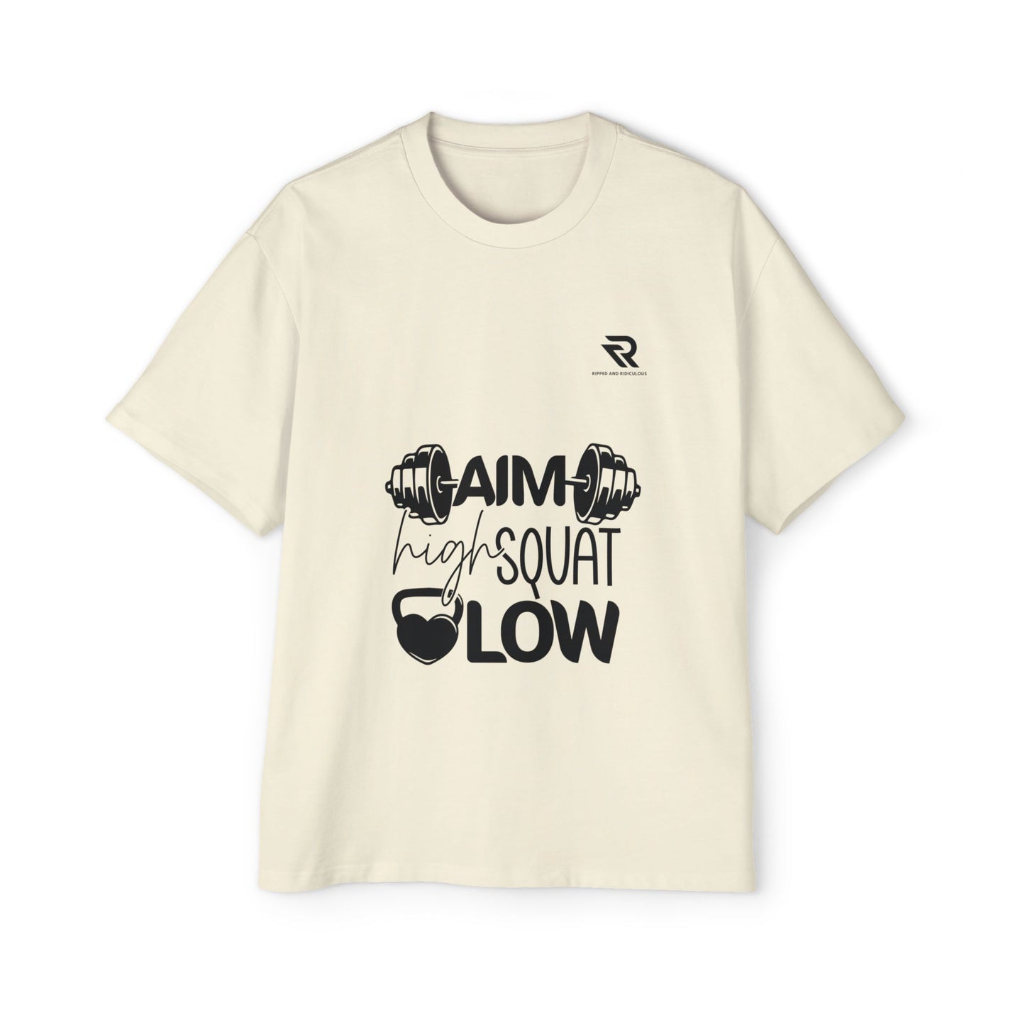 Aim high Squat low Oversized Men's T-Shirt