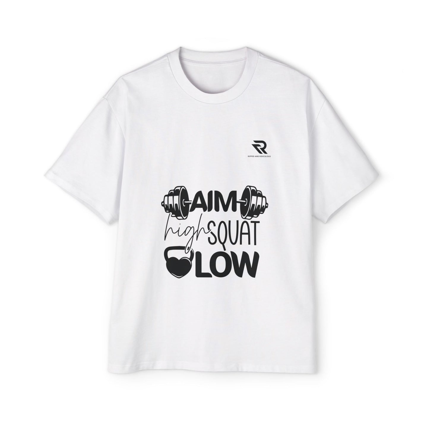 Aim high Squat low Oversized Men's T-Shirt