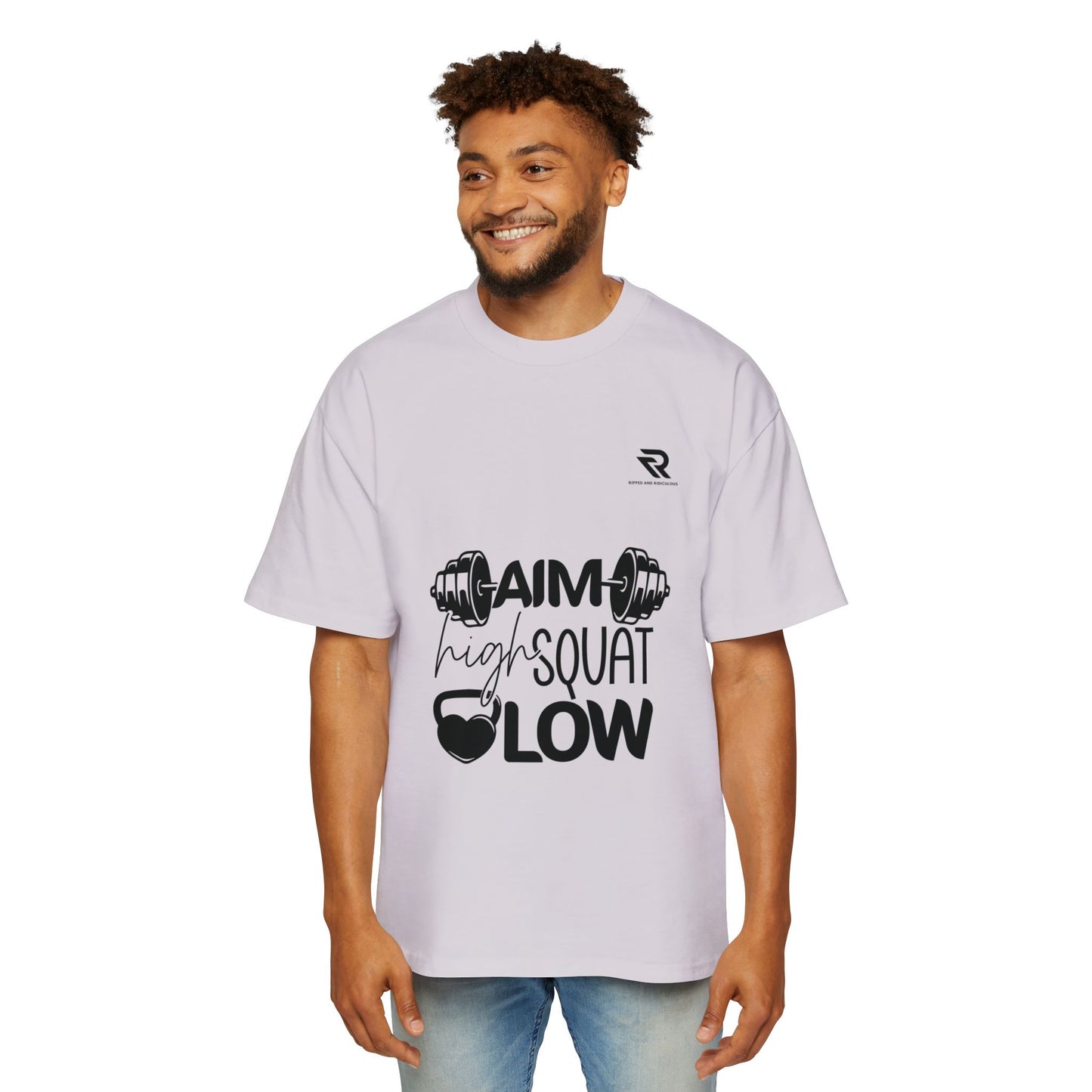Aim high Squat low Oversized Men's T-Shirt
