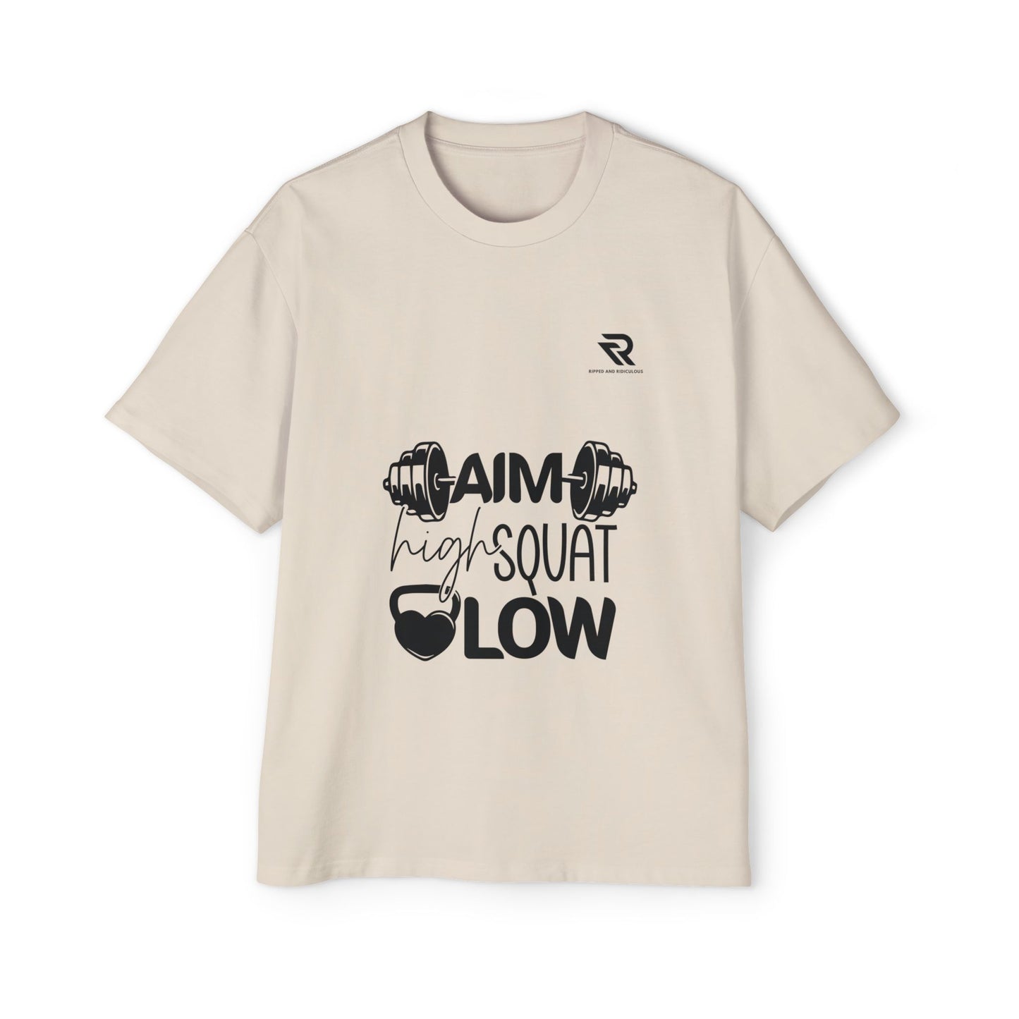 Aim high Squat low Oversized Men's T-Shirt
