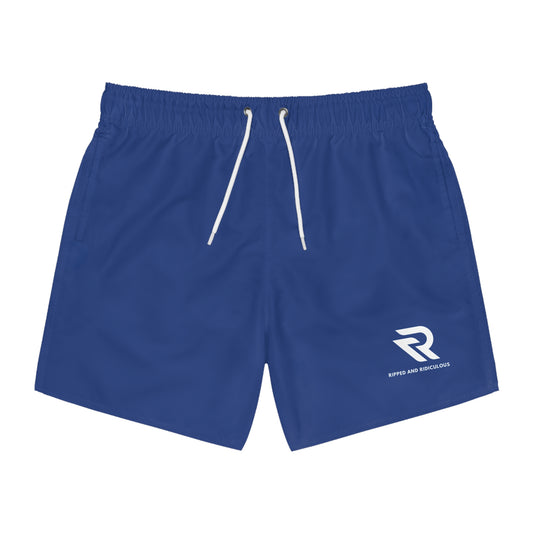 Ripped and Ridiculous blue Swim Trunks - Perfect for Summer Beach Days