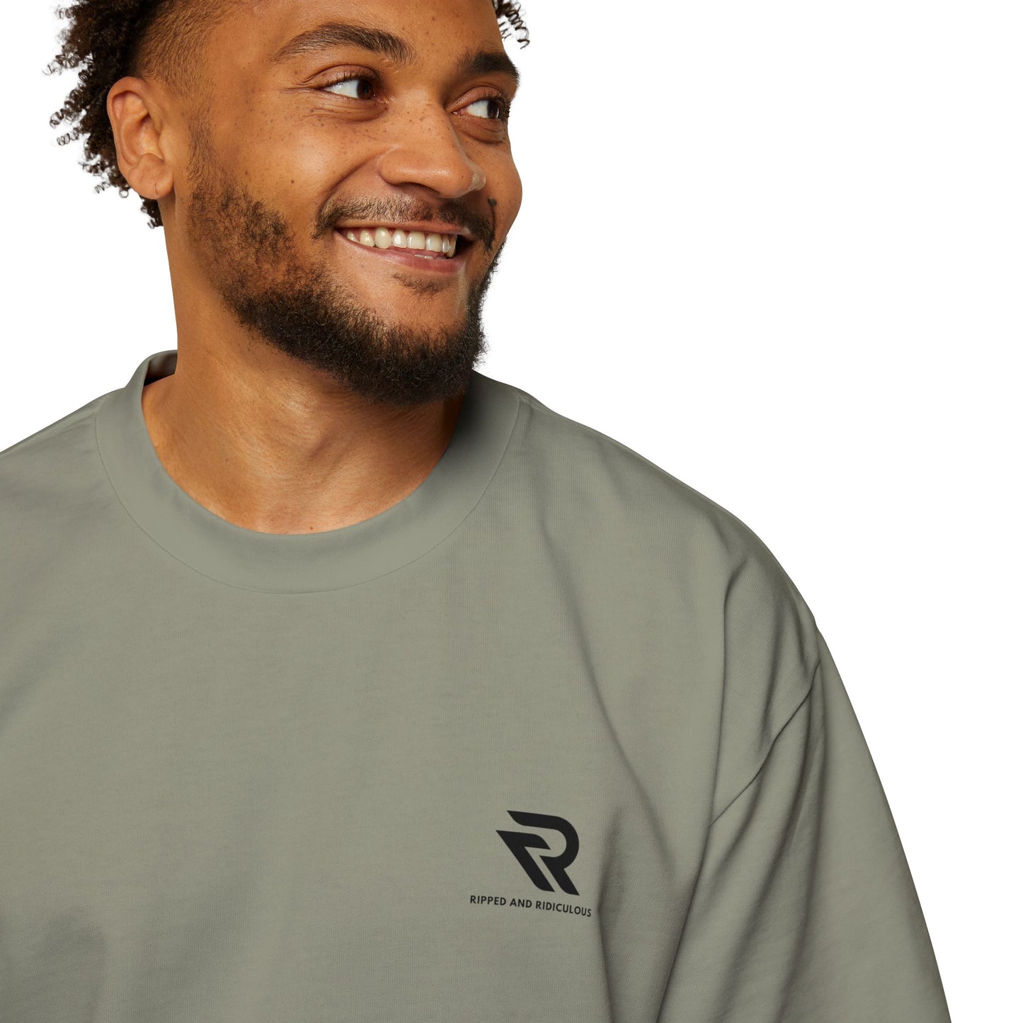 Hustle for That Muscle Oversized Tee - Motivational Mens Workout Shirt