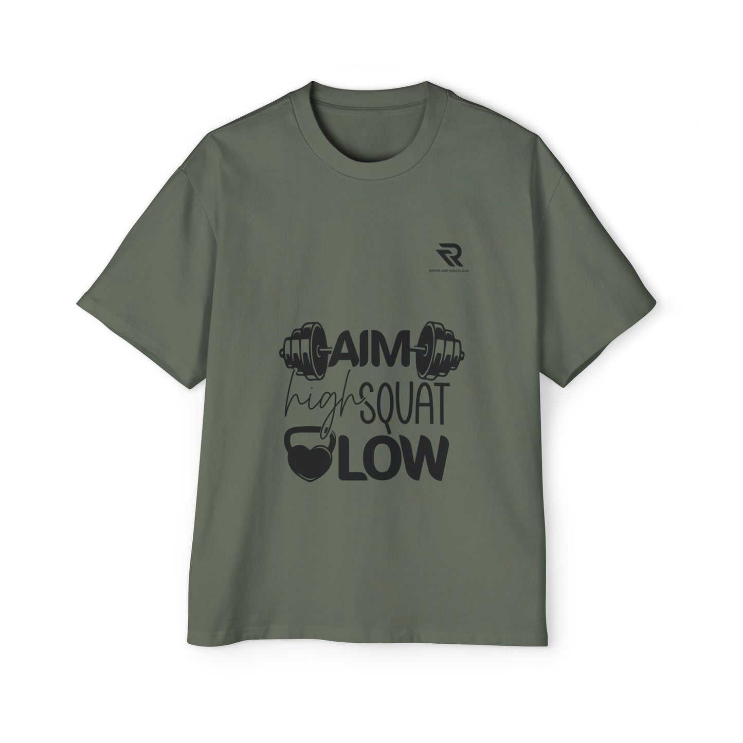 Aim high Squat low Oversized Men's T-Shirt